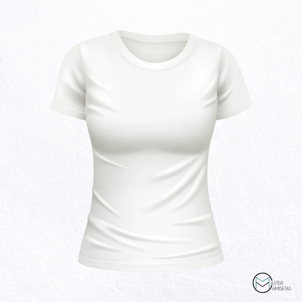 Baby Look Branco, 100% Poliéster